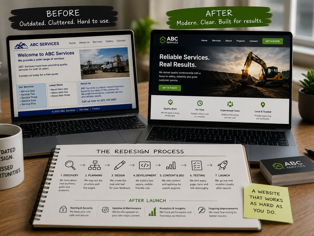 Before and After: What a Website Redesign Actually Involves