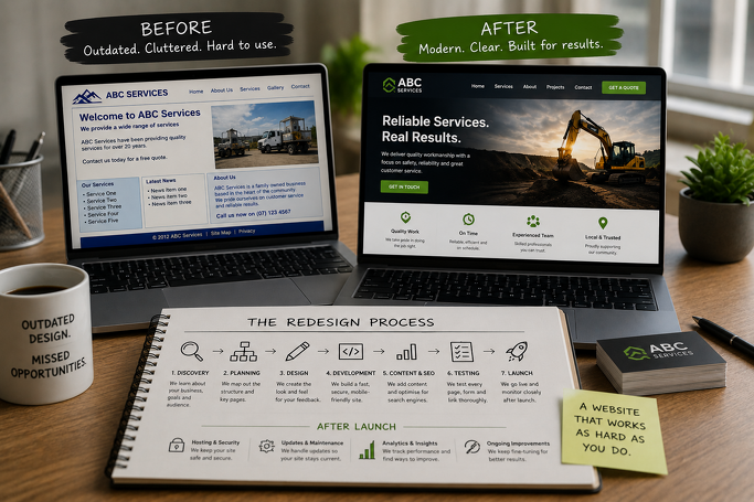Before and After: What a Website Redesign Actually Involves