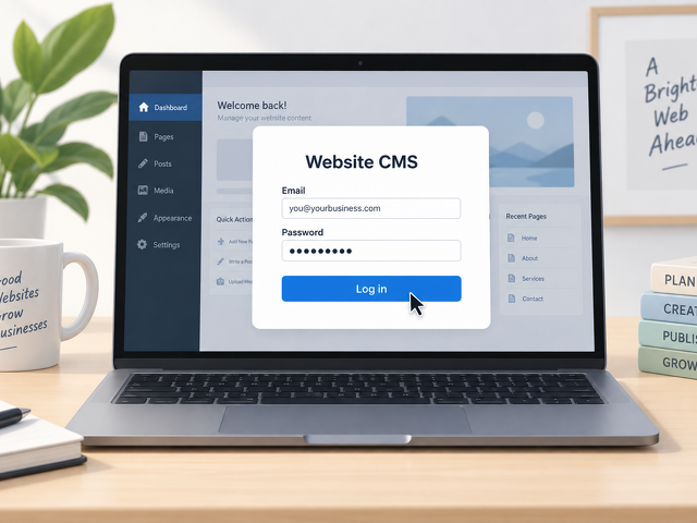 Logging in to edit your site