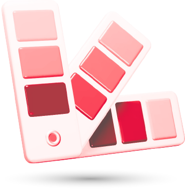 Cartoon colour palettes.