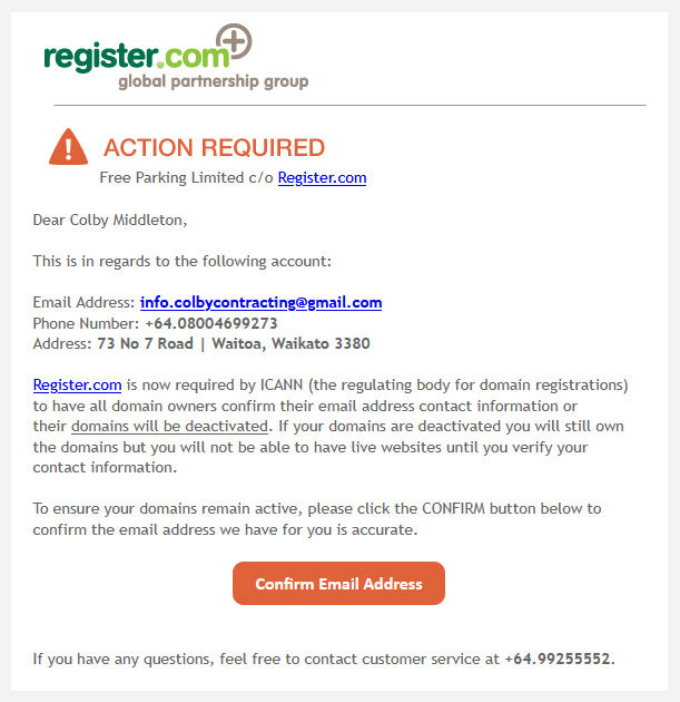 Don’t Ignore This Domain Email. Your Website Could Be Taken Offline